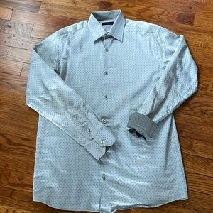 BOYS VERY HIGH END BOUTIQUE DRESS SHIRT 18 VEUC DETAILS CUFFS